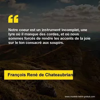 Citation François René de Chateaubriand