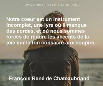 Citation de François René de Chateaubriand