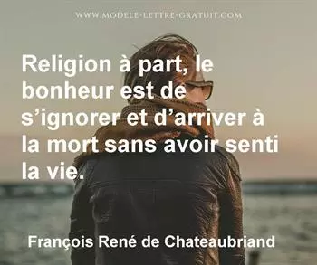 Citation de François René de Chateaubriand
