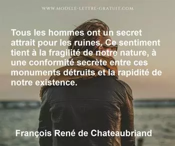 Citation de François René de Chateaubriand