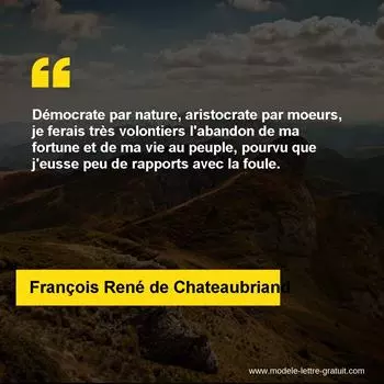 Citation François René de Chateaubriand