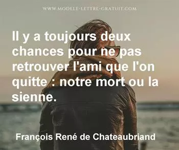 Citation de François René de Chateaubriand