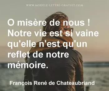 Citation de François René de Chateaubriand