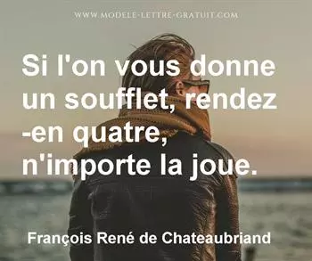 Citation de François René de Chateaubriand
