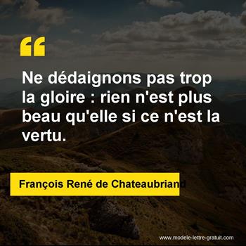 Citation de François René de Chateaubriand