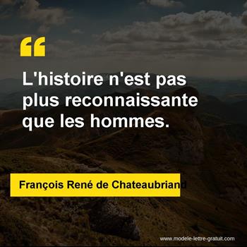 Citation de François René de Chateaubriand