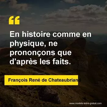 Citation François René de Chateaubriand