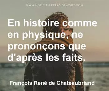 Citation de François René de Chateaubriand