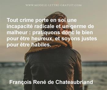 Citation de François René de Chateaubriand