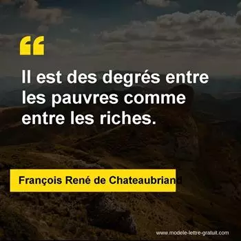 Citation François René de Chateaubriand