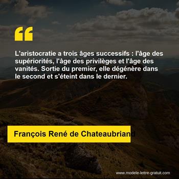 Citation de François René de Chateaubriand