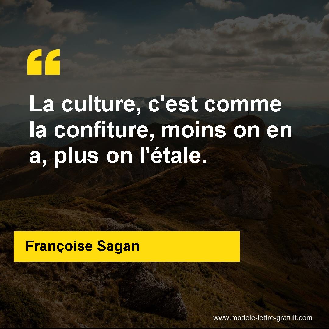 La culture c est comme la confiture