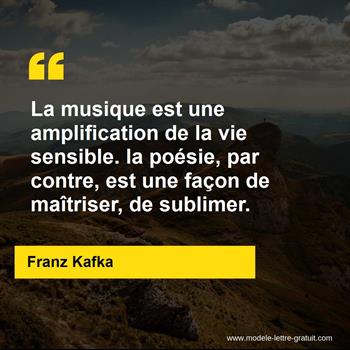 Citation de Franz Kafka