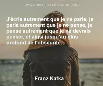 Citation de Franz Kafka