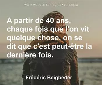 Citation de Frédéric Beigbeder