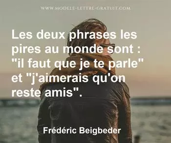 Citation de Frédéric Beigbeder