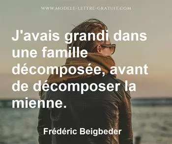 Citation de Frédéric Beigbeder