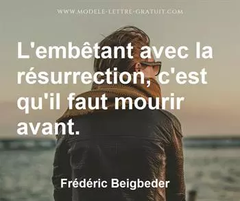 Citation de Frédéric Beigbeder