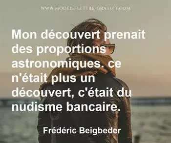 Citation de Frédéric Beigbeder