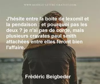Citation de Frédéric Beigbeder