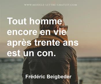 Citation de Frédéric Beigbeder