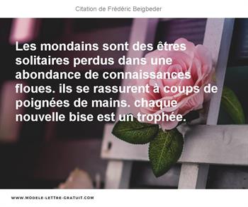 Citations Frédéric Beigbeder