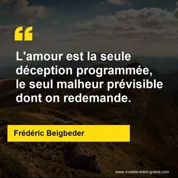 Citation Frédéric Beigbeder