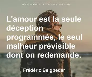 Citation de Frédéric Beigbeder