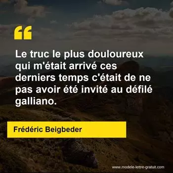 Citation Frédéric Beigbeder