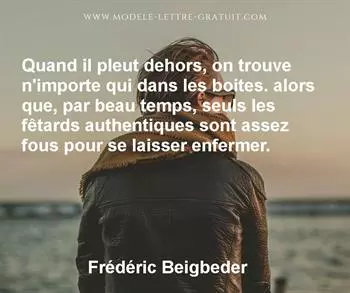 Citation de Frédéric Beigbeder