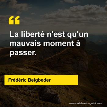 Citation de Frédéric Beigbeder