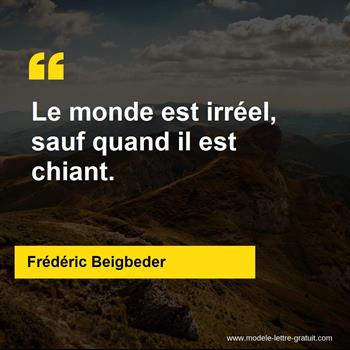 Citation de Frédéric Beigbeder