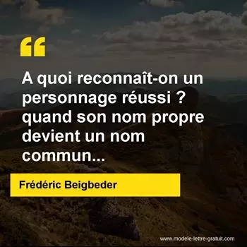 Citation Frédéric Beigbeder