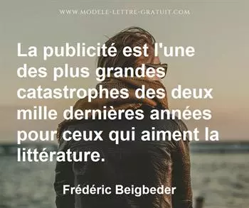 Citation de Frédéric Beigbeder