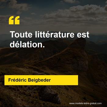 Citations Frédéric Beigbeder