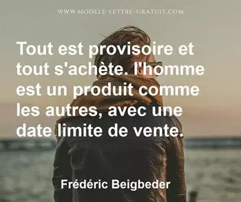 Citation de Frédéric Beigbeder