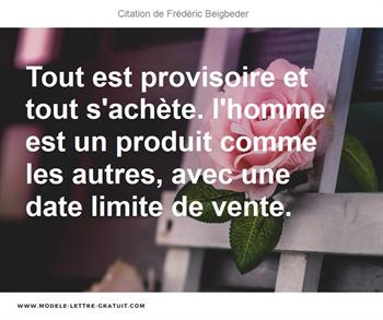 Citations Frédéric Beigbeder