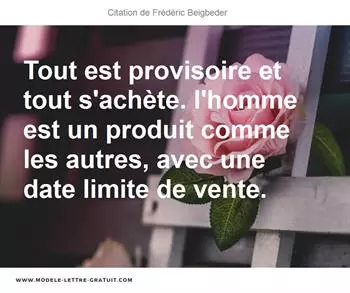 Citations Frédéric Beigbeder