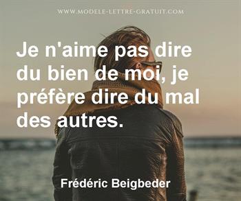 Citation de Frédéric Beigbeder