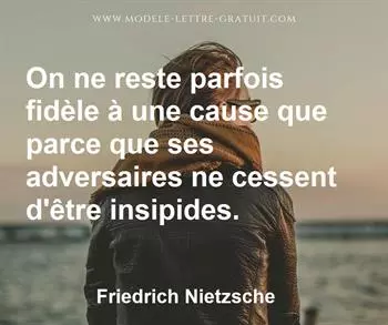 Citation de Friedrich Nietzsche
