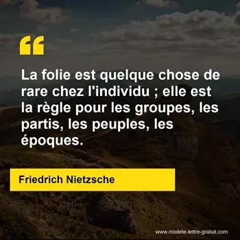 Citation Friedrich Nietzsche