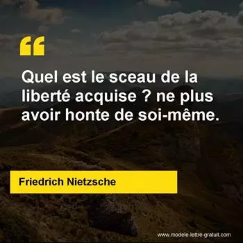 Citation Friedrich Nietzsche