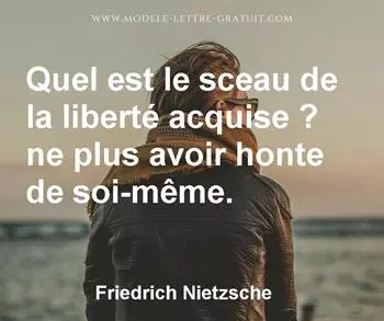 Citation de Friedrich Nietzsche