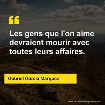 Citation Gabriel Garcia Marquez