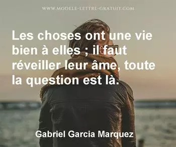 Citation de Gabriel Garcia Marquez