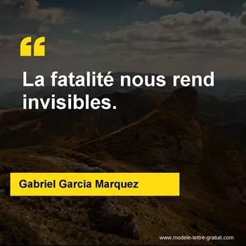 Citation Gabriel Garcia Marquez
