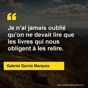Citation de Gabriel Garcia Marquez
