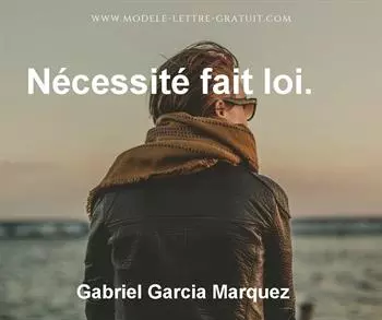 Citation de Gabriel Garcia Marquez