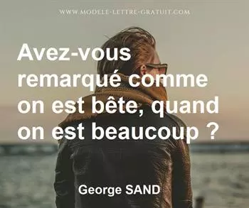 Citation de George SAND