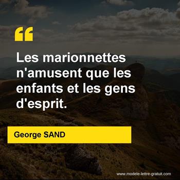 Citation de George SAND